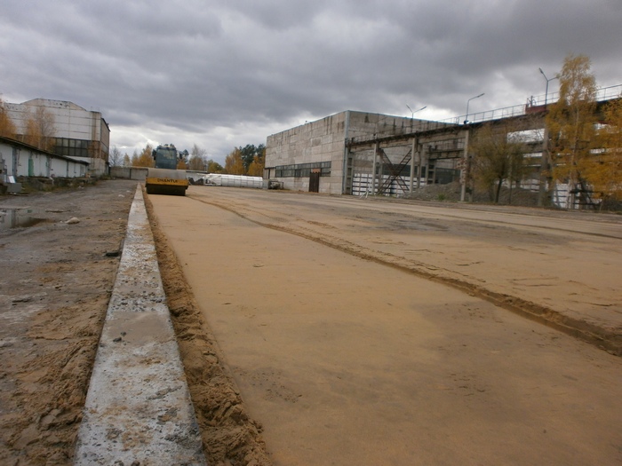 Устройство песчаного основания